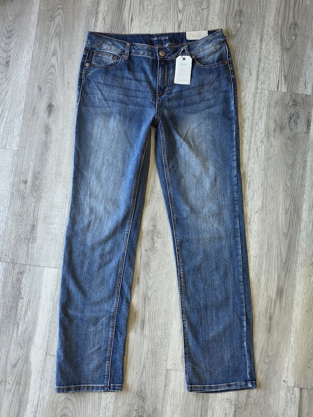 Maurices Denim Flex Straight Jeans 14 Long NWT